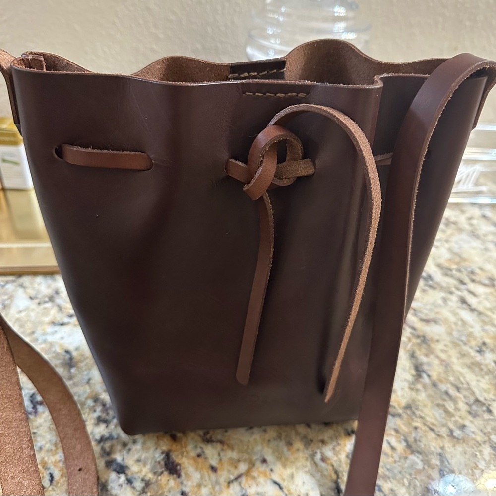 Skóra Marfa bucket leather purse - limited edition
